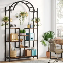Tribesigns Plant Stands|Plant Stands*Arched Plant Stand, 74.8