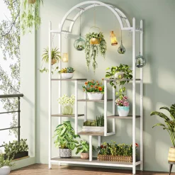 Tribesigns Plant Stands|Plant Stands*Arched Plant Stand, 74.8