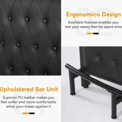 Tribesigns Bar Units*Bar Unit for Liquor, Home Entertainment Bar with Storage and Footrest