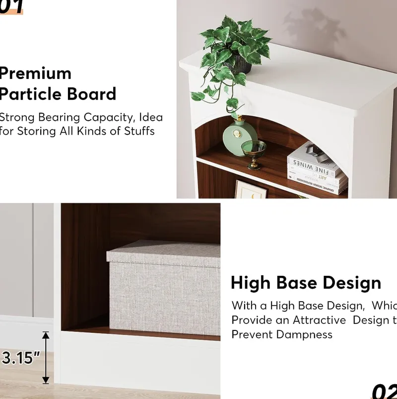 Tribesigns Bookcases & Bookshelves|Bookcases & Bookshelves*Bookcase, 70.9" Tall Bookshelf with 5-Tier Storage Shelves