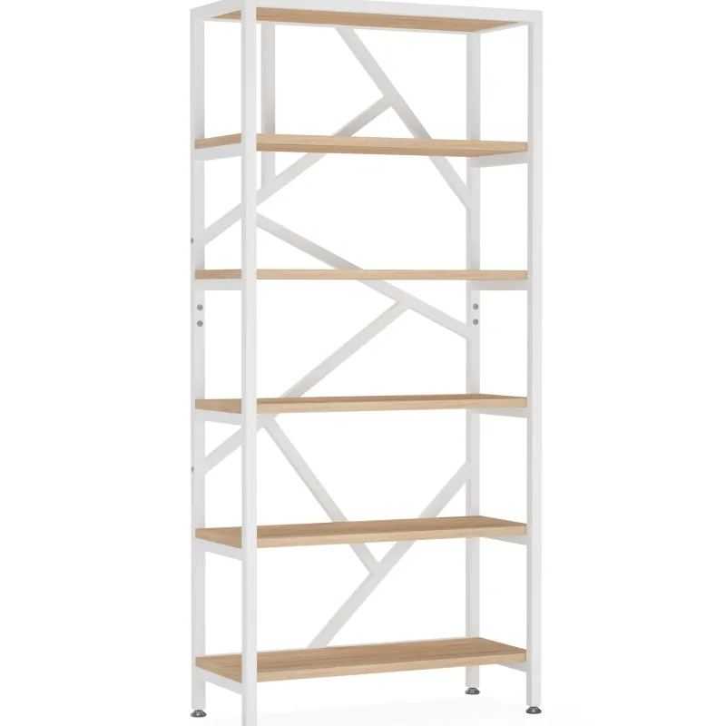 Tribesigns Etagere|Etagere*Bookshelf, 71" Industrial Etagere Bookcase 6 Shelf Display Rack