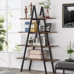 Tribesigns Bookcases & Bookshelves|Bookcases & Bookshelves*Bookshelf, A-Shaped Bookcase 4-Tier Ladder Display Shelves