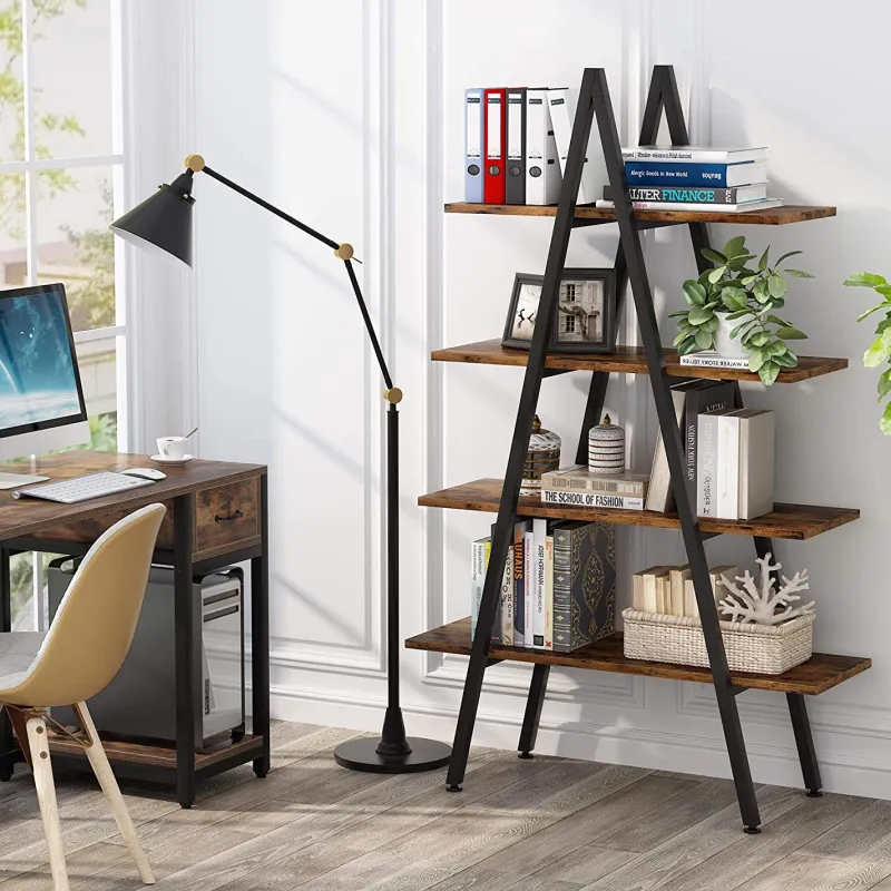Tribesigns Bookcases & Bookshelves|Bookcases & Bookshelves*Bookshelf, A-Shaped Bookcase 4-Tier Ladder Display Shelves