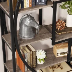 Tribesigns Bookcases & Bookshelves|Bookcases & Bookshelves*Bookshelf, Industrial Bookcase with 8 Open Storage Shelf