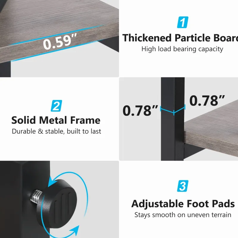 Tribesigns Bookcases & Bookshelves|Bookcases & Bookshelves*Bookshelf, Industrial Bookcase with 8 Open Storage Shelf