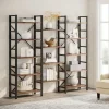 Tribesigns Bookcases & Bookshelves|Bookcases & Bookshelves*Bookshelf, Industrial Triple Wide 14 Shelves Etagere Bookcase