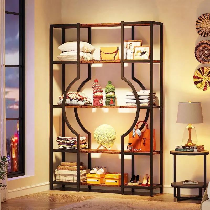 Tribesigns Bookcases & Bookshelves|Bookcases & Bookshelves*Bookshelf, 5-Tier Bookcase Shelving Unit for Home Office