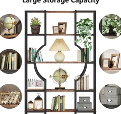 Tribesigns Bookcases & Bookshelves|Bookcases & Bookshelves*Bookshelf, 5-Tier Bookcase Shelving Unit for Home Office