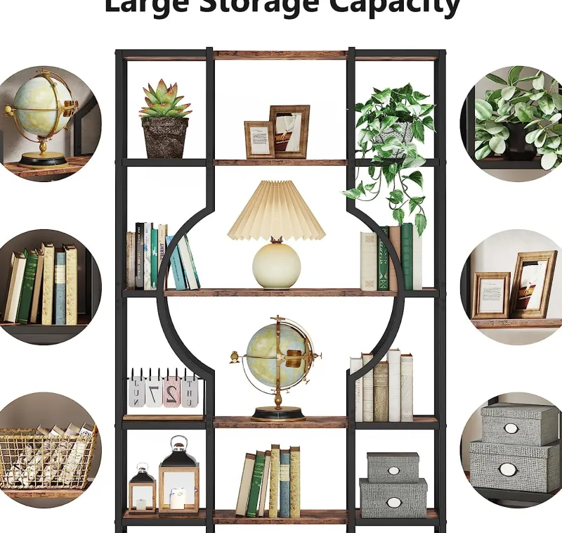 Tribesigns Bookcases & Bookshelves|Bookcases & Bookshelves*Bookshelf, 5-Tier Bookcase Shelving Unit for Home Office
