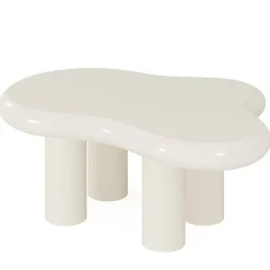 Tribesigns Coffee Tables*Cloud-Shaped Coffee Table, Modern Center Table with 4 Solid Legs