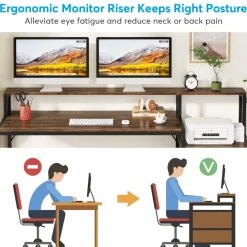 Tribesigns Desks*Computer Desk, 63