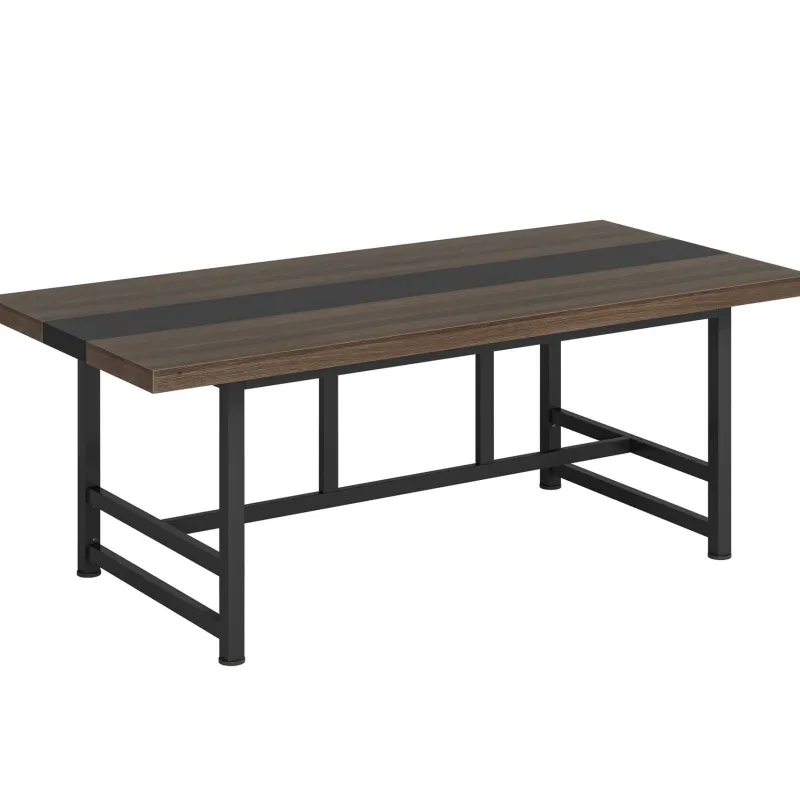 Tribesigns Desks*Conference Table, 6FT Rectangular Meeting Table Computer Desk