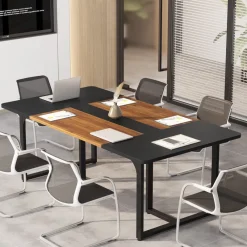 Tribesigns Desks*Conference Table, 6FT Rectangle Meeting Table for 8 People