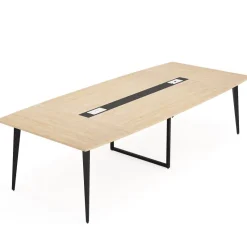 Tribesigns Desks*Conference Table, Modern 6FT / 8FT Boat Shaped Meeting Table