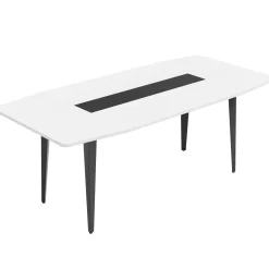 Tribesigns Desks*Conference Table, Modern 6FT / 8FT Boat Shaped Meeting Table