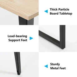 Tribesigns Desks*Conference Table, Modern 6FT / 8FT Boat Shaped Meeting Table