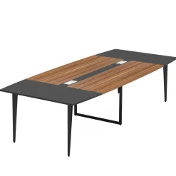 Tribesigns Desks*Conference Table, Modern 6FT / 8FT Boat Shaped Meeting Table