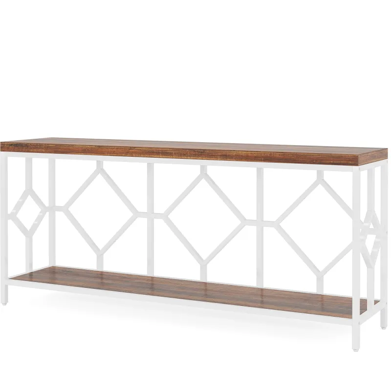 Tribesigns Console Tables|Console Tables*Console Table, 71" Extra Long Sofa Table with Open Storage Shelf