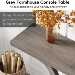Tribesigns Console Tables|Console Tables*Console Table, 55 Inch Farmhouse Sofa Table Hallway Table
