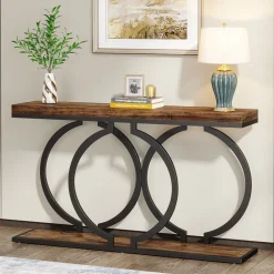 Tribesigns Console Tables|Console Tables*Console Table, 55 inch Faux Marble Entryway Sofa Table