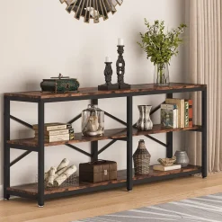 Tribesigns Console Tables|Console Tables*Console Table, 70.9 inch Long Sofa Table with Storage Shelves