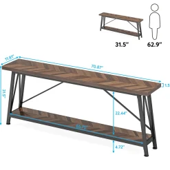 Tribesigns Console Tables|Console Tables*Console Table, 70.9 Inches Extra Long Sofa Table Behind Couch