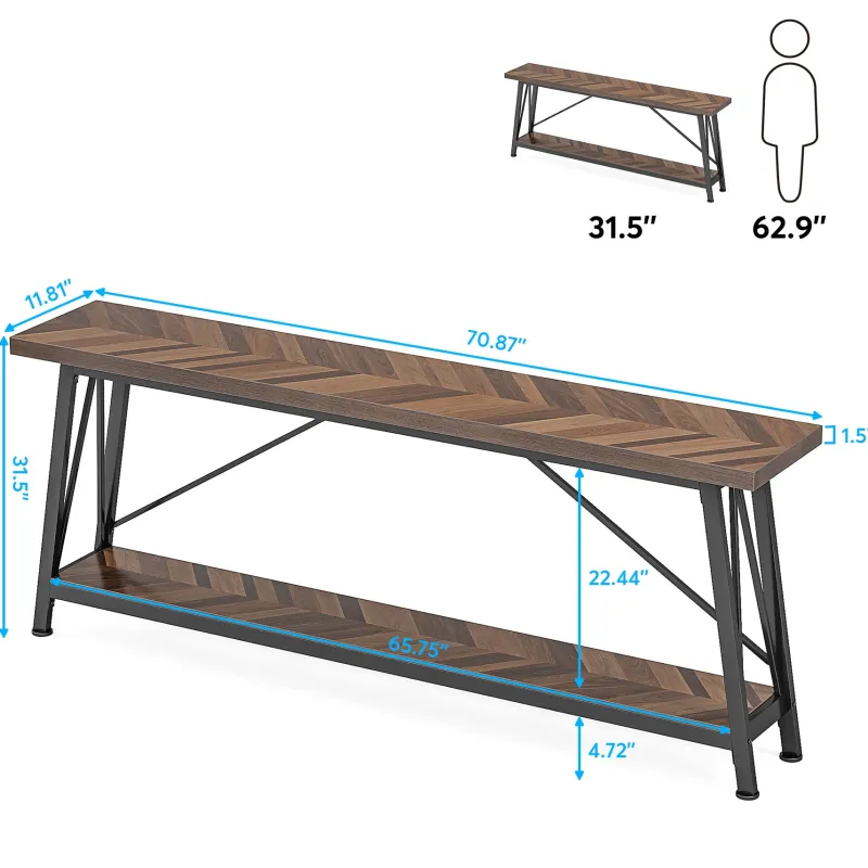 Tribesigns Console Tables|Console Tables*Console Table, 70.9 Inches Extra Long Sofa Table Behind Couch