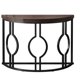 Tribesigns Console Tables|Console Tables*Console Table, 43" Industrial Half Moon Shaped Sofa Table