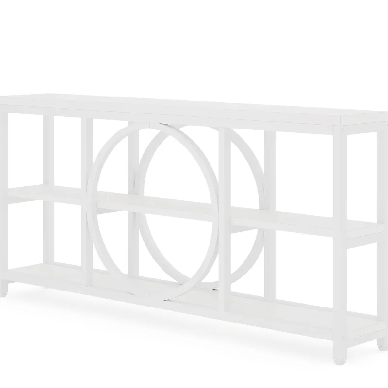 Tribesigns Console Tables|Console Tables*Console Table, 70.9" Narrow Sofa Table with 3 Tier Storage Shelves