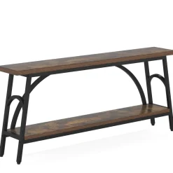 Tribesigns Console Tables|Console Tables*Console Table, 70.8” Sofa Tables Entryway Table with 2 Tier Wood Shelves