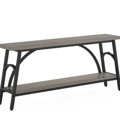 Tribesigns Console Tables|Console Tables*Console Table, 70.8” Sofa Tables Entryway Table with 2 Tier Wood Shelves