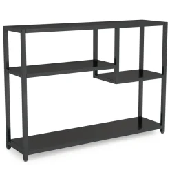 Tribesigns Console Tables|Console Tables*Console Table, Small Black Entryway Table with Storage Shelves