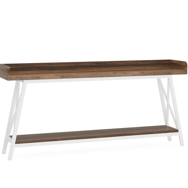 Tribesigns Console Tables|Console Tables*Console Table, 2-Tier Narrow Sofa Table Behind Couch Entryway Table