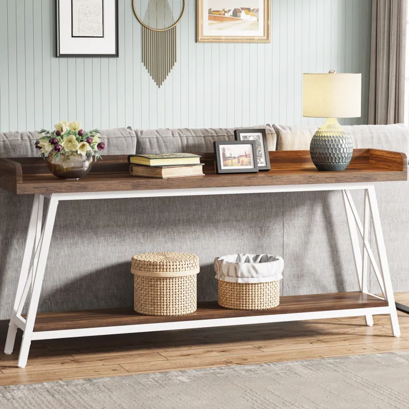 Tribesigns Console Tables|Console Tables*Console Table, 2-Tier Narrow Sofa Table Behind Couch Entryway Table
