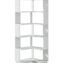 Tribesigns Corner Shelves|Corner Shelves*Corner Bookshelf, 6-Tier Corner Bookcase Display Rack