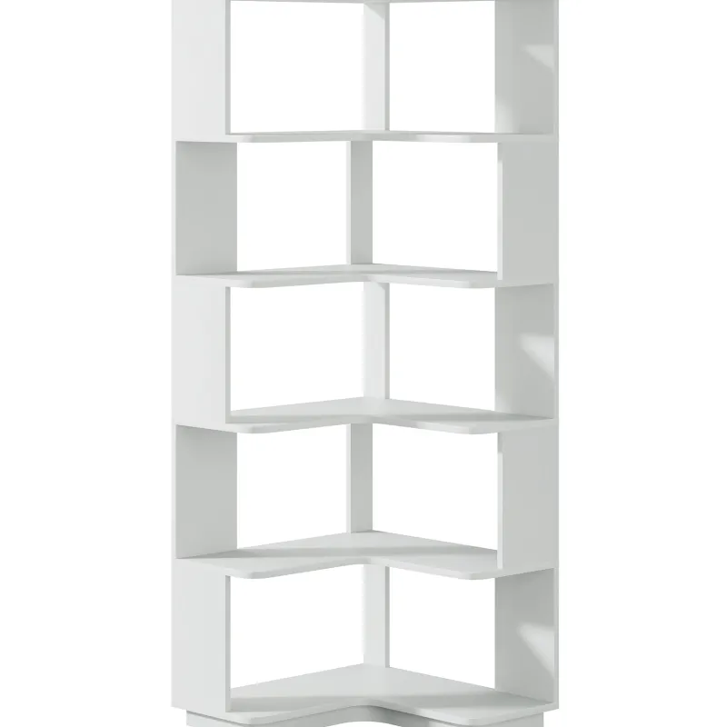 Tribesigns Corner Shelves|Corner Shelves*Corner Bookshelf, 6-Tier Corner Bookcase Display Rack