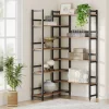 Tribesigns Corner Shelves|Corner Shelves*Corner Bookshelf, 8-Tier Industrial 70.8” Bookcase