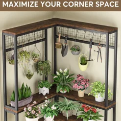 Tribesigns Plant Stands|Plant Stands*Corner Plant Stand, 67