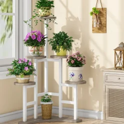Tribesigns Plant Stands|Plant Stands*Corner Plant Stand Indoor, 6 Tiered Plant Shelf Flower Stand