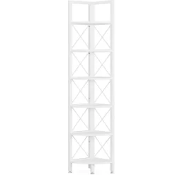 Tribesigns Corner Shelves|Corner Shelves*Corner Shelf, 5 Tier / 6Tier Corner Bookshelf Bookcase for Small Space