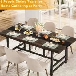 Tribesigns Dining Tables*Dinning Table 6 People, 70