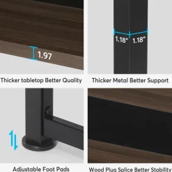 Tribesigns Dining Tables*Dinning Table 6 People, 70