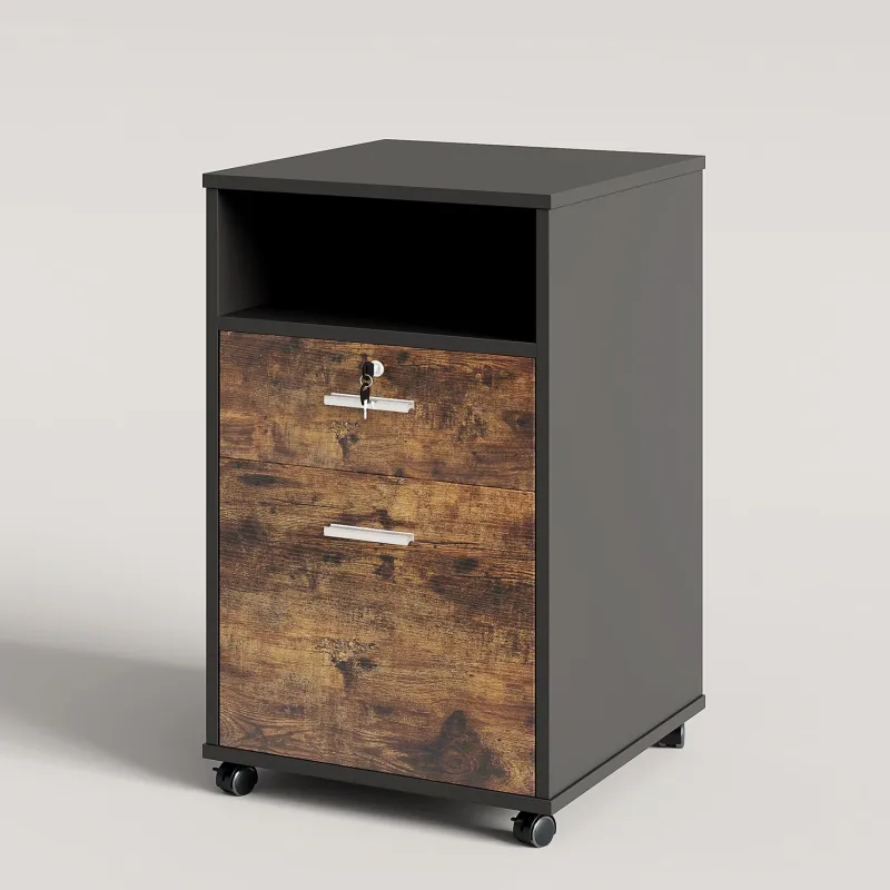 Tribesigns File Cabinets|File Cabinets*2-Drawer File Cabinet Mobile Printer Stand with Lock