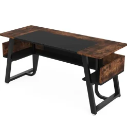 Tribesigns Desks*Executive Desk, 63" Computer Office Desk with Storage Shelf