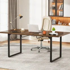 Tribesigns Desks*Extendable Executive Table, 63" - 78" Computer Desk Office Desk