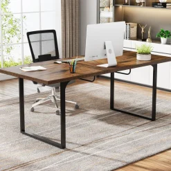 Tribesigns Desks*Extendable Executive Table, 63
