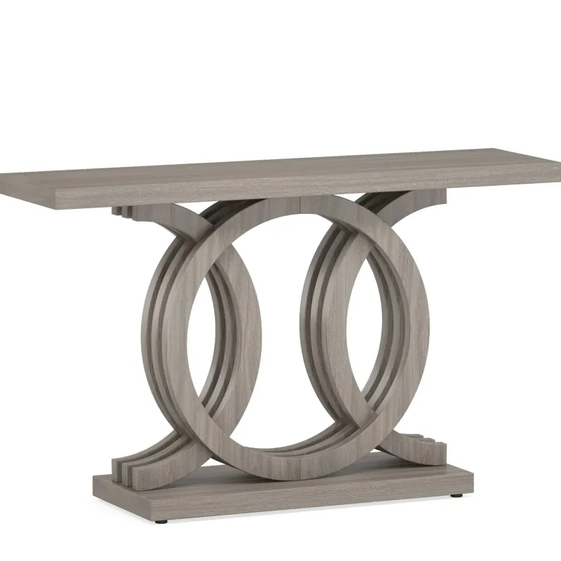 Tribesigns Console Tables|Console Tables*Farmhouse Console Table, 55" Hallway Sofa Table With Geometric Base