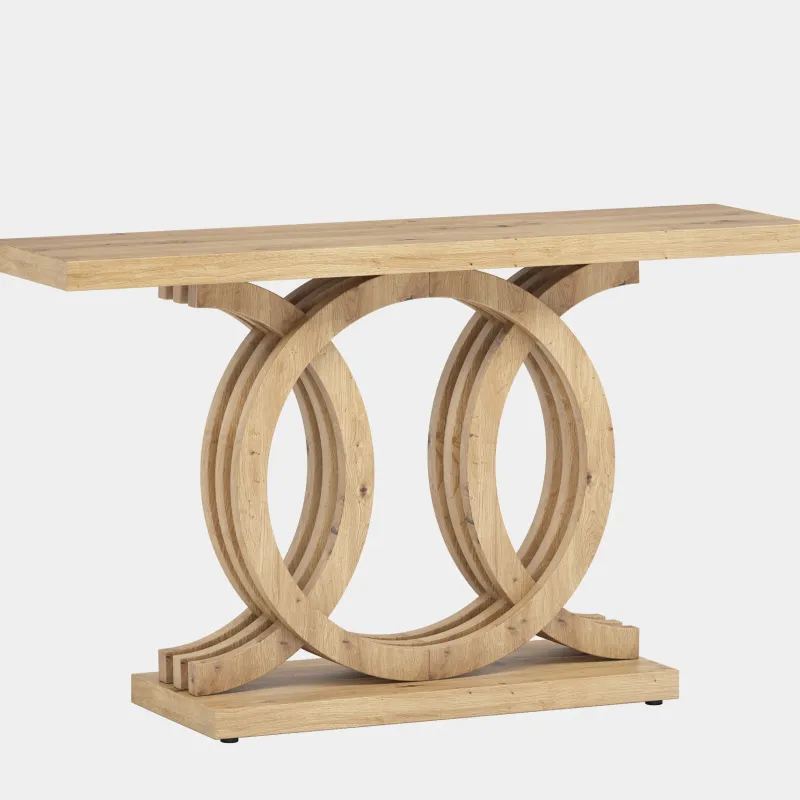 Tribesigns Console Tables|Console Tables*Farmhouse Console Table, 55" Hallway Sofa Table With Geometric Base