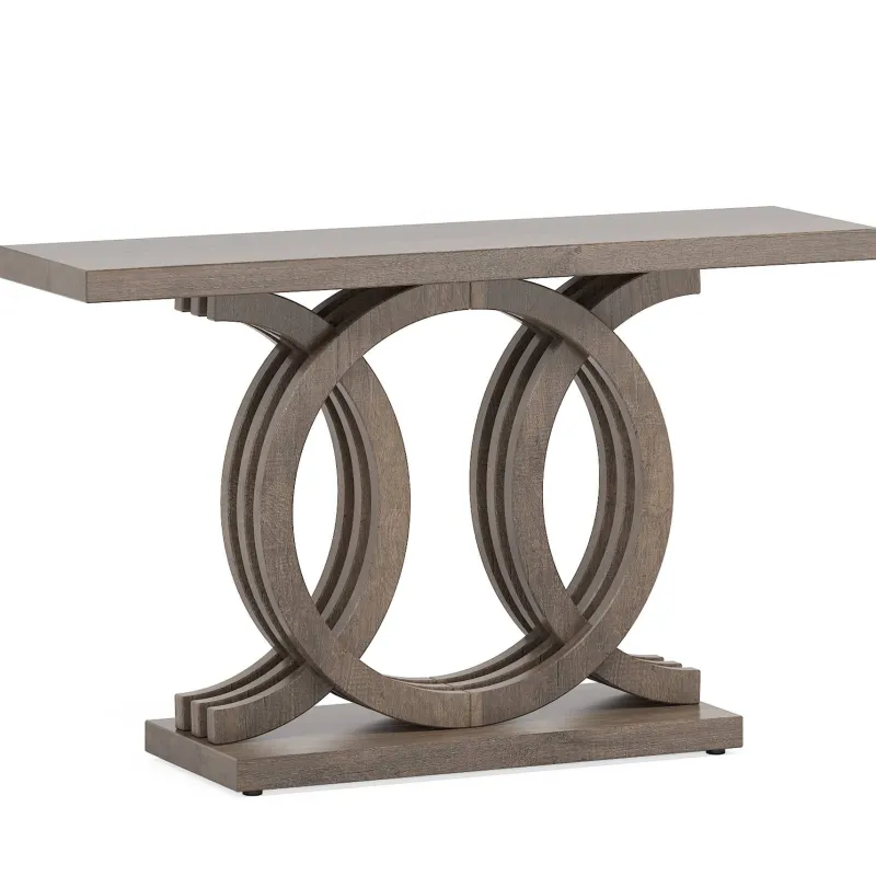 Tribesigns Console Tables|Console Tables*Farmhouse Console Table, 55" Hallway Sofa Table With Geometric Base