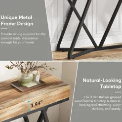 Tribesigns Console Tables|Console Tables*Farmhouse Console Table, 55